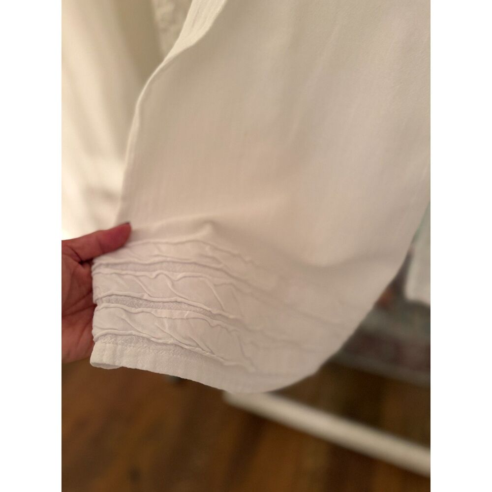 Coastal Boho Oh My Gauze White Cotton Beach Pants Cover Up, cool-lots - Picture 6 of 6